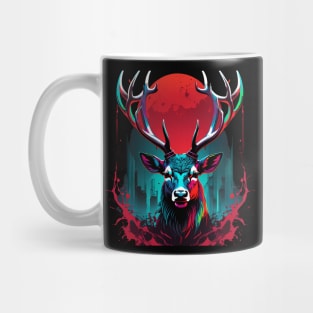 stag face bloodmoon Mug